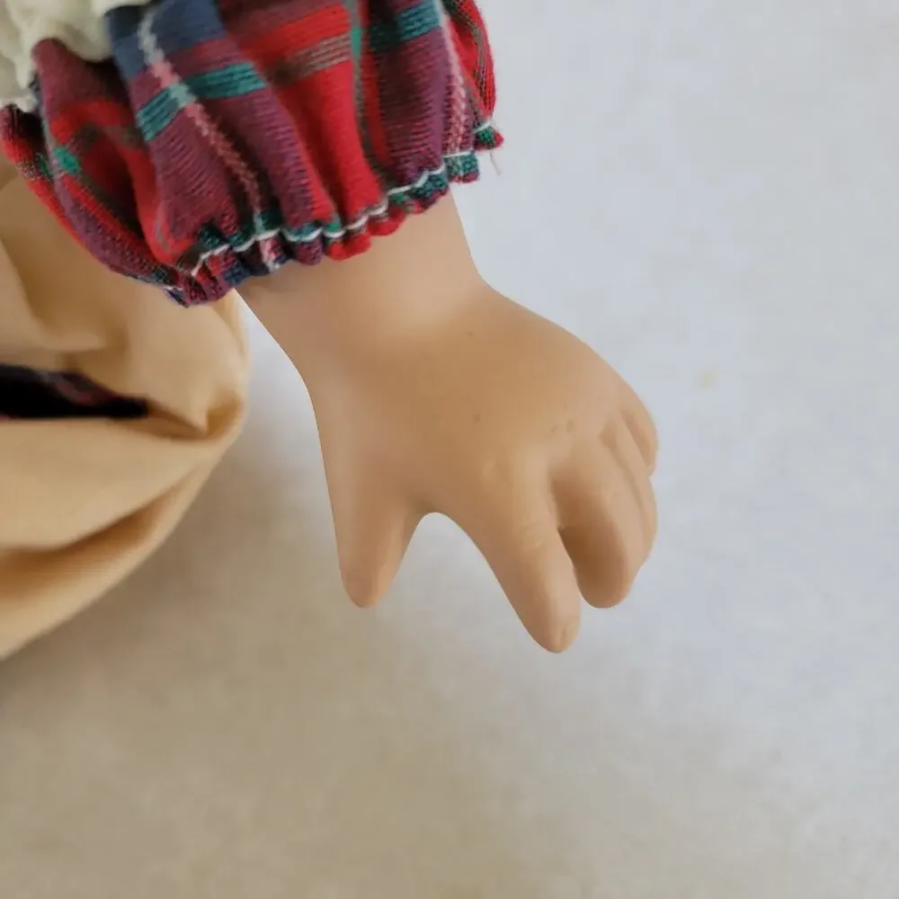 Paper Boy Winking Porcelain Doll Brown Eyes Blonde Hair 16 Inches Collector